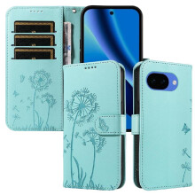 Compatible With Google Pixel 10A Flip Case Dandelion Print Leather Phone Case Stylish And Protective With Card Slots And Wrist Strap