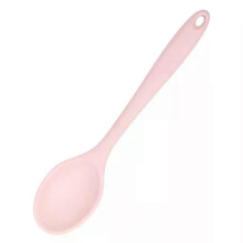 (A3, Maca Powder) Colorful Silicone Spoon Heat Resistant Non-stick Rice Spoons Kitchenware Tableware Learning Spoon Cooking Kitchen Tool Tableware
