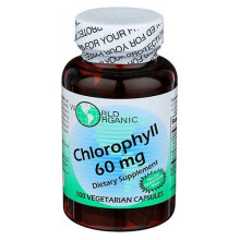 World Organics Chlorophyll,60 MG ,100 Caps (Pack of 3)