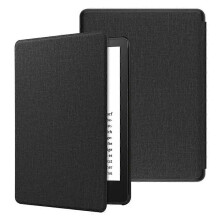 (Black) For Kindle Paperwhite 6 12th 2024 Slim Durable PU Leather Cover Auto Wake/Sleep