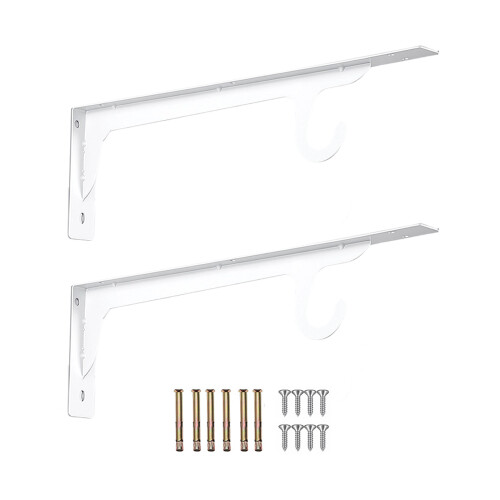 Meerdere functionele stalen muurbeugels met dubbele-45 cm wit