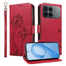 Compatible With Xiaomi POCO F8 Ultra Flip Case Dandelion Print Leather Phone Case With Card Slots And Wrist Strap Stylish And Protective
