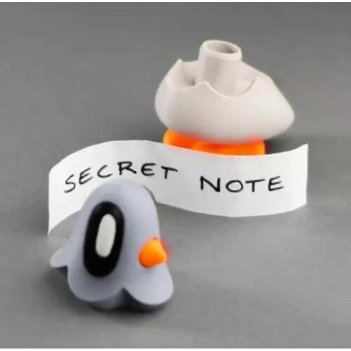 Blob Pigeon with Magnetic Foot and Secret Note Compartment,Creative 3D-printed 2