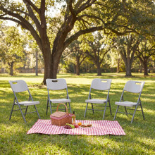 (4) Home Vida Set of Folding Garden Outdoor Chairs