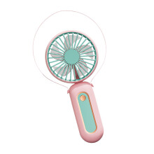 Draadloze ventilator met 6 snelheden, krachtige motor,-roze