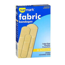 Sunmark  Fabric Bandages, Assorted Sizes 30 each (Pack of 2)