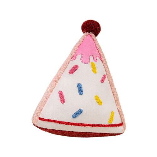 Coussin de forme géométrique en fourrure, oreiller pour-triangle