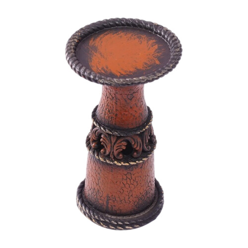 Support décoratif de bougie chauffe-plat d’art-cowboy occidental