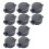 10pack Child Safety Door Lock Transparent Protective-Black 1