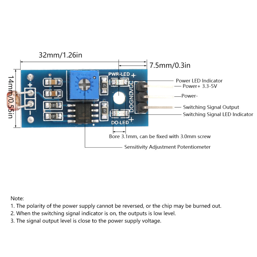 Digital Light Detection Sensors 5Pcs Kit For Arduino Smart Car And Robotics 7891393760540