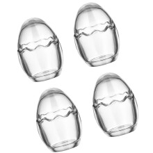 Pot décoratif en verre polyvalent, bougeoir Transparent,-grand