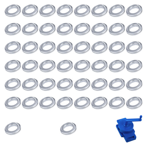 Perforatrice rotative pour rideau avec 50 anneaux-Argent