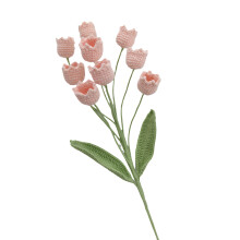 Bouquets de muguet en laine faits Ă la main,-Rose cerise