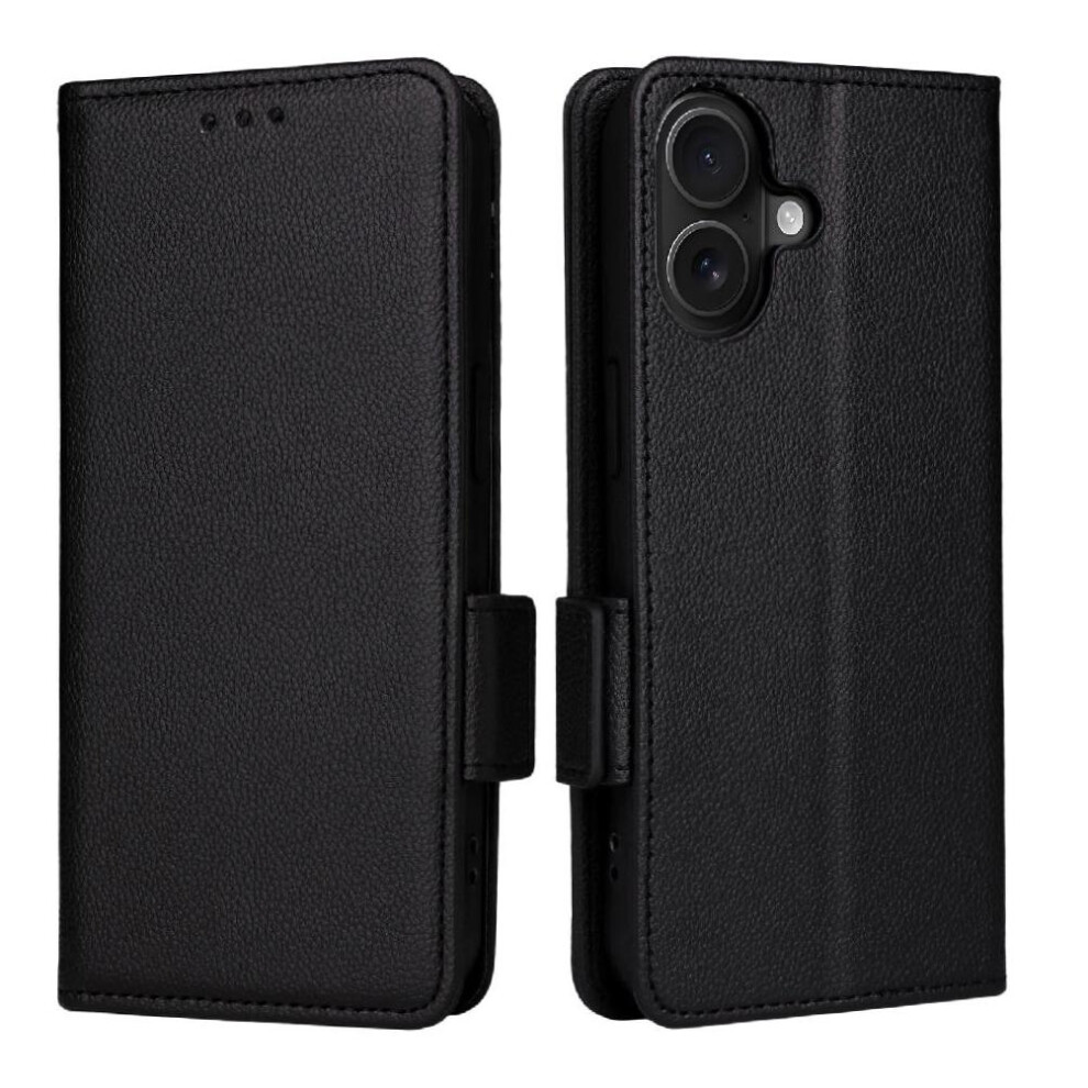Flip Case For Iphone 17 Pu Leather Magnetic Wallet Card Slots Holder Side Buckle 764563337361