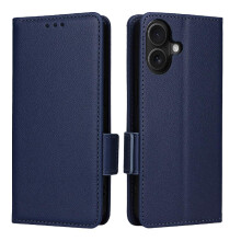 Flip Case For IPhone 17 PU Leather Magnetic Wallet Card Slots Holder Side Buckle