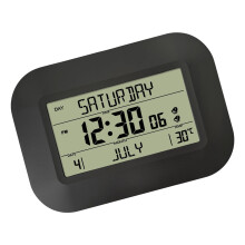 Stilvolle Digitaluhr für das Heimbüro mit großem-Schwarz