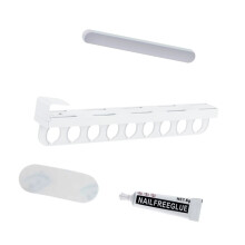 Cintre extensible Ă longueur variable pour un rangement-Blanc