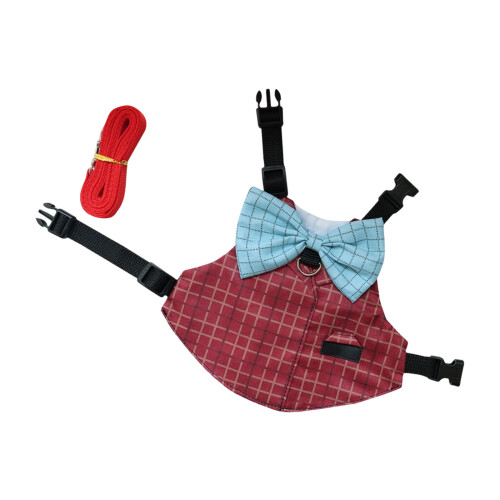 Harnais de lapin confortable pour chiens de compagnie,-S rouge