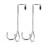 2 Pieces Multi Purpose Door Hooks For Jackets Scarves Stainless 1