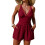 Athletic Conjoined Bathing Suit For Women Feature-Claret M 1