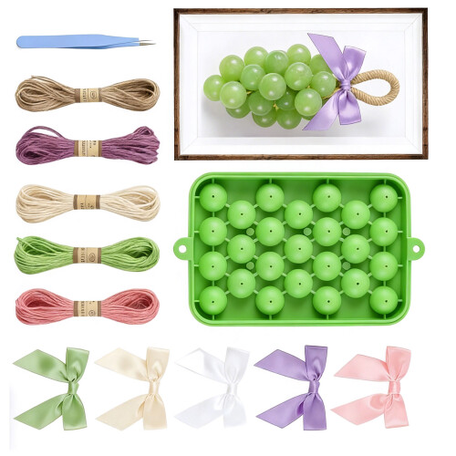 Le paquet de fabrication de savon en forme de raisin-Vert