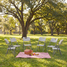 (6) Home Vida Set of Folding Garden Outdoor Chairs