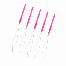 Pulling Loop Needle 5pcs Pink, 21.8cm Total