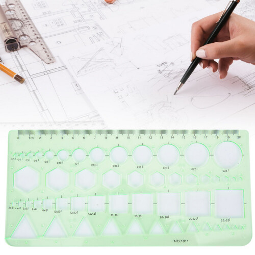 Ruler Kit #3, 1x, Plastic, Color: As Shown 2