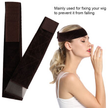 Flexible One Size Wig Grip Scarf Head Band Brown