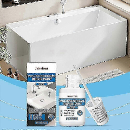 1pcs White Enamel Repair Paint 30ml, Multi-functional Bath Enamel Touch Up Paint 1