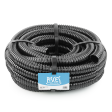 Pisces (25mm (1 inch), 15m) Black Flexi Pond Hose 12/20/25/32/38/40/50 mm