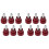 12Pcs M4x10mm Threads High -Knurled Thumb Screws Knobs Aluminum Alloy Red Knurled Shoulder Flat Tip Thumbscrew 1