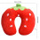 U-Shaped Baby Pillow 26x25 cm - Strawberry Pattern 1