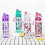 (White) Cool Down Spray Mist Water Bottle 500ml Spray Drinking Water Bottle for Kids 2
