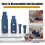 (Silvery) Broken Pipe Thread Extractor,Stripped Screw Extractor,Broken Thread Extractor 4