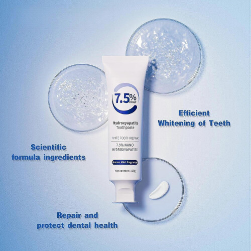 (3psc) 1/2/3x MSDRWIKEY 7.5% Hydroxyapatite Toothpaste for Enamel Protection Fresh Breath 2