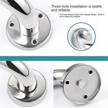 (25cm regular version) 304 stainless steel handrail barrier-free toilet toilet toilet safety bathroom handrail disabled elderly bathroom handrail