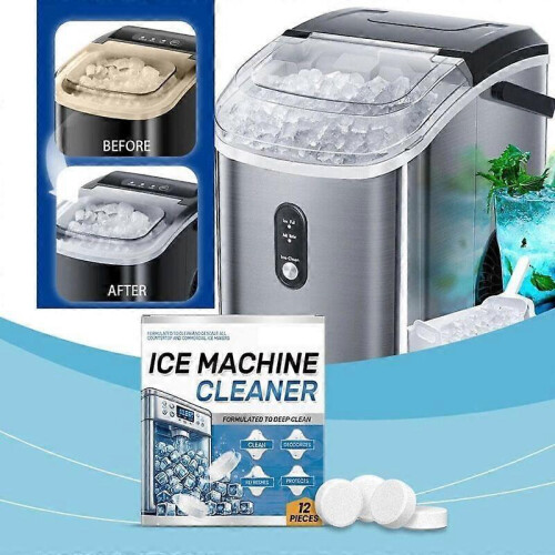 (24pcs) Ice Machine Cleaner Maker Descaler- 12 Pack Ice Maker Cleaner Tablets for Fridge 1