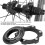 Black Alu Centre-Lock 6-Bolt Disc Adapter 52x18mm 6