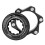 Black Alu Centre-Lock 6-Bolt Disc Adapter 52x18mm 14