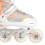 2-in-1 White/Pink Inline & Ice Skates, Size S (29-33) 7