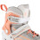2-in-1 White/Pink Inline & Ice Skates, Size S (29-33) 9