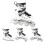 4-in-1 LED Inline/Ice Skates, Size S (31-34) 4