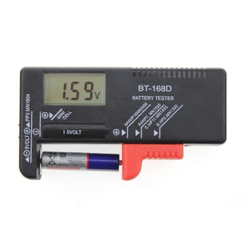 BT-168 PRO Digital Lithium Battery Capacity Tester Checkered load analyzer Display Check AAA AA Button Cell Universal test 1