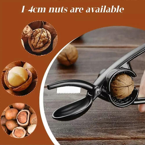 (Silvery) 2-in-1 Nut Cracker Walnut,2025 New Nut Crackers for All Nuts Heavy Duty Cracker 1