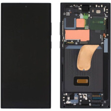 Originální displej Samsung S23 Ultra s sestaveným rámem - černý