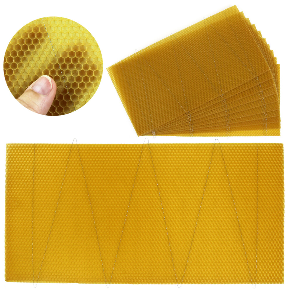 Actiasbee Langstroth Bee Hive Brood Wired Wax Foundation Sheets
