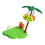 Coconut Tree Perch Chewing Ball For Parrots Reduces-Green 1