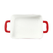 Ensemble de ustensiles de cuisson en céramique polyvalent-Rouge