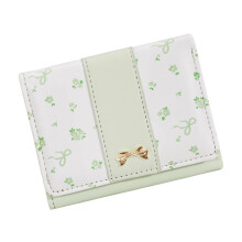 Portefeuille femme portefeuilles Ă trois volets bourse en-Vert